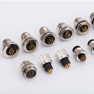 Conector de Montaje en Panel M12, IP67 Impermeable, Tipo DIN con Contactos PCB para Soldar en Paneles <span class=keywords><strong>Eléctricos</strong></span> - Product Image 2