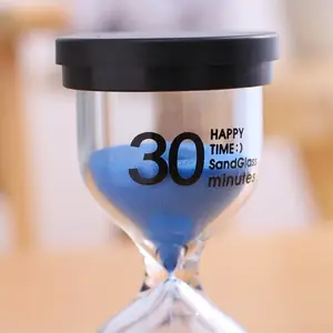 1M 3M 5M 10M 15M 30M 45M 60M Plastic and Glass Colorful Sand Timer Hourglass