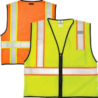 Two tones Industrial high visibility reflective safety vest mesh safety equipment
