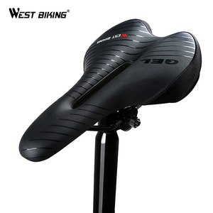 <span class=keywords><strong>Selle</strong></span> de vélo en cuir <span class=keywords><strong>rembourré</strong></span> mousse à mémoire de forme, avec feu arrière, respirante, pour vtt, nouvelle collection 2020 - Product Image 3