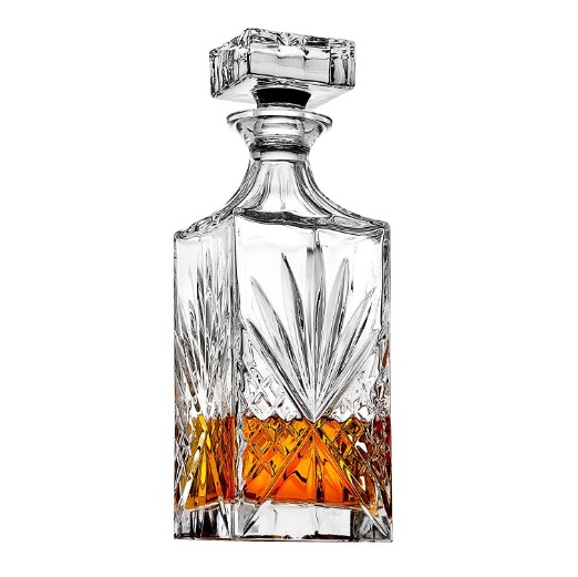 Haonai Crystal Whiskey Decanter And Glasses Bar Set 5pcs Whiskey Decanter Set