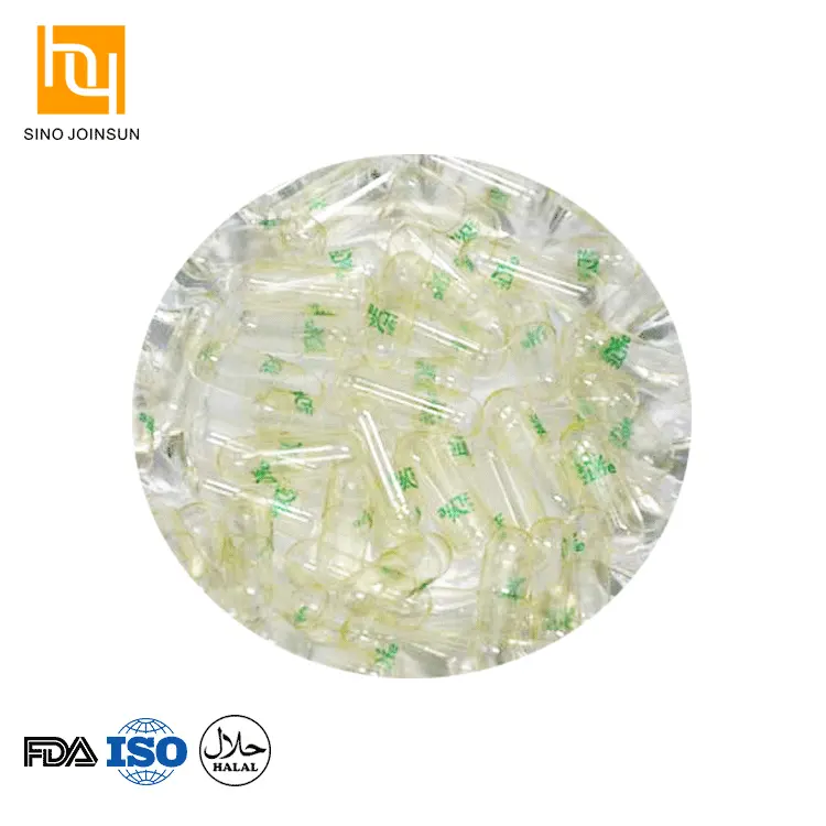 Chinese supplier transparent clear empty gelatin capsules