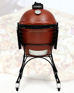 Cuisinière Kamado XL, barbecue en forme de gros œuf, barbecue de jardin en pierre, barbecue en céramique, acier inoxydable, support en fonte, accessoires Kamado - Product Image 2