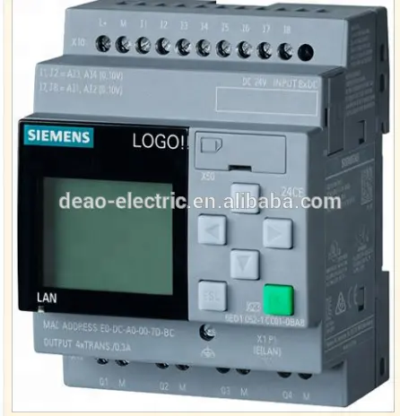 SiemensLOGO!12/24RCE LOGIC MOD DISPL PU/I/o 12/24V DC/RELÉ 8 DI (4AI)/4 FAZER 6ED1052-1MD00-0BA8