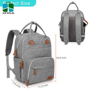 Bolsa de pañales impermeable de gran capacidad, mochila para cambiar pañales de bebé, para niños - Product Image 4