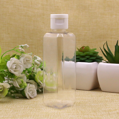 bouteille transparente + bouchon blanc