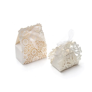 Laser Cut Wedding Favours Hộp Quà Tặng Giấy Đám Cưới Hộp Gói Cho Khách - Product Image 3
