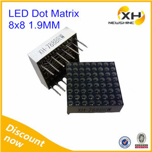 multicolor del módulo de visualización panel 5x7 8x8 16x16 rgb led de matriz de puntos - Product Image 1