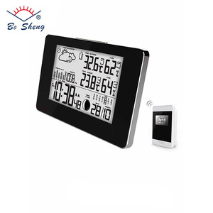 Horloge de Table LED de <span class=keywords><strong>Station</strong></span> météo barométrique sans câble contrôlée par <span class=keywords><strong>Radio</strong></span> - Product Image 1