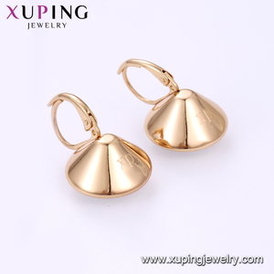 Xuping-pendientes dorados de 18 quilates con cristales grandes, elegantes, 96323 - Product Image 3