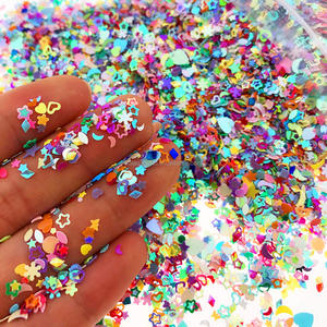 5 millimetri Scava Fuori Prugna Fiore Del Chiodo di Abbellimenti Paillettes Stella Per Artigianato Artigianato Decorazioni di Riempimento Glitter Star Paillette Fai Da Te Mat - Product Image 6