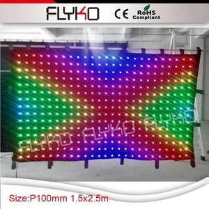 Envío Gratis: Cortina LED para Fondo de Video, Efecto de Iluminación para Cabina de DJ, Soporte para Escenario, Perfecta para Fondos de DJ, Control por <span class=keywords><strong>PC</strong></span>/<span class=keywords><strong>DMX</strong></span> - Product Image 6