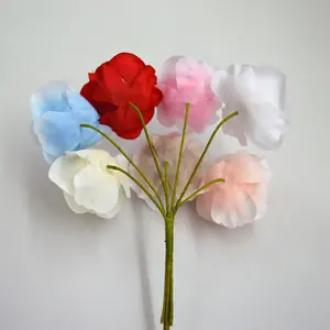 Artificial Flowers Rose Artificial Round Rose Flower For Wedding Decoration