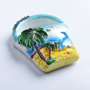 Imán de Resina 3D Personalizado con Logotipo, Recuerdo de Playa Tropical con Delfín, Imán de Resina <span class=keywords><strong>para</strong></span> Refrigerador con Decoración de Cristal - Product Image 6