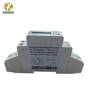 ISO 9001 Nhà Máy Duy Nhất Giai Đoạn Điện Tử Din Rail Năng Lượng Mét, Màn Hình LCD Hiển Thị Kilowatt KWh Năng Lượng Meter / Power Meter - Product Image 3