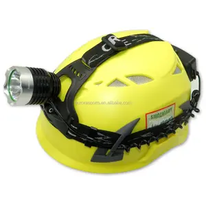 LEDライト付きのカスタマイズされた鉱山採掘安全ヘルメットランプヘルメット