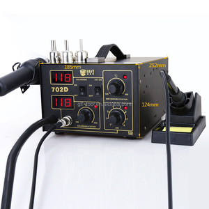 Estación de retrabajo con pantalla Digital DIY 2 en 1, fuente de energía eléctrica, soldador y <span class=keywords><strong>para</strong></span> pistola de calor, 2 en 1 - Product Image 1