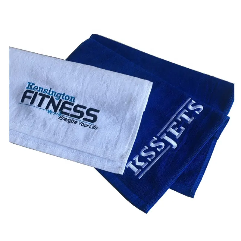 100% cotton GYM towel with custom logo embroidered