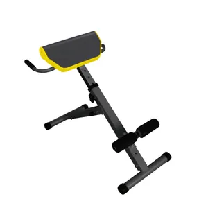 Professional back hyper extension strength trainer abs exercise roman chair