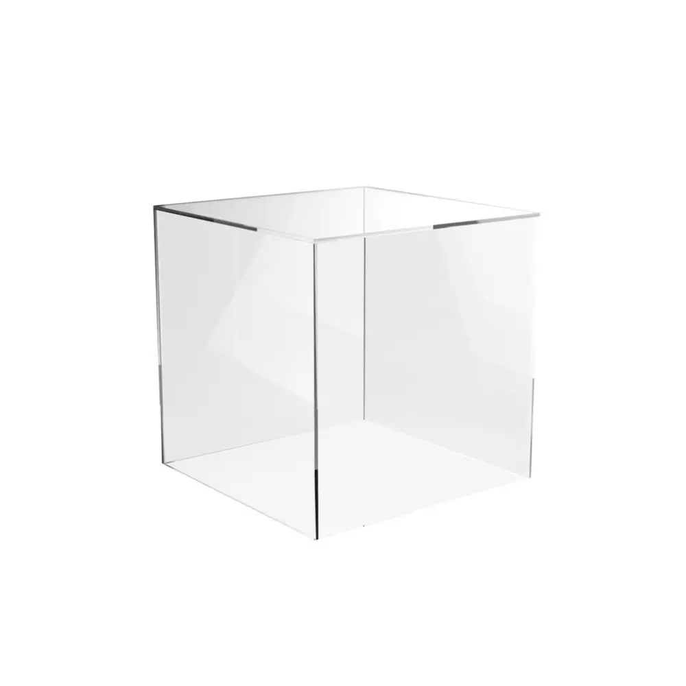 Chiaro Cubo Riser Scatola di Plastica Cubo Trasparente Acrilico Cubo