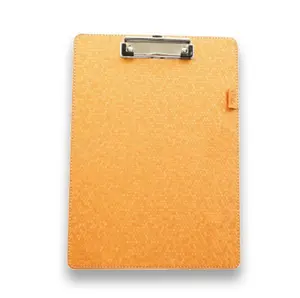 Black leather writing board contract folder for students