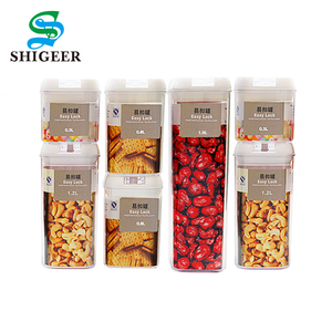 Eco-Friendly Plastic Airtight Sealed Food Storage Container 7 Piece Set