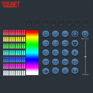 Nouveau produit Bâton lumineux LED de concert personnalisé, Bâtons lumineux LED télécommandés pour fêtes Bâton lumineux de concert DMX Support central - Product Image 5