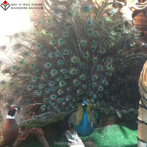 <span class=keywords><strong>Statue</strong></span> de paon simulée haute qualité, décoration intérieure - Product Image 1