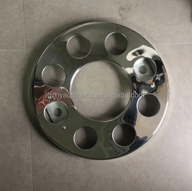 19.5 inch iron chrome material truck wheel rim stainless cover customize bus wheel