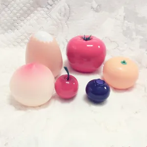 80g red apple bottiglia di crema di plastica, 30ml arancione a forma di bottiglia di plastica di imballaggio cosmetico, 10ml all'ingrosso bottiglia di plastica in forma di ciliegia