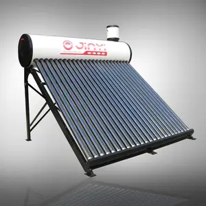Jinyi Low Pressure Vacuum Tube Solar Water Heater Install On Flat Roof