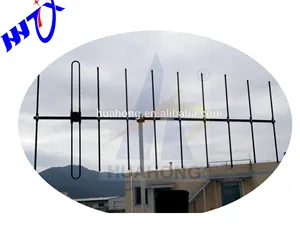 Antena Yagi negra de alta ganancia 11dbi direccional de larga distancia, 10 elementos, 146MHZ, VHF