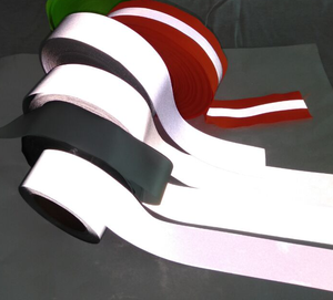 Cinta Reflectante Retro de Nailon de 5 <span class=keywords><strong>cm</strong></span> Personalizada, Cinta de Poliéster con Impresión por Transferencia, Material de Cinta Reflectante Plateada - Product Image 5