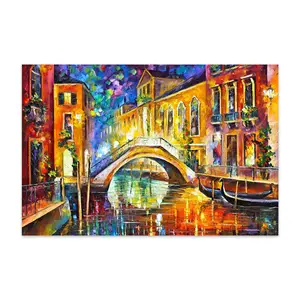 Handgemalte Textur Künstler Leonid Afremov Textur Kunst Amsterdam Ölgemälde