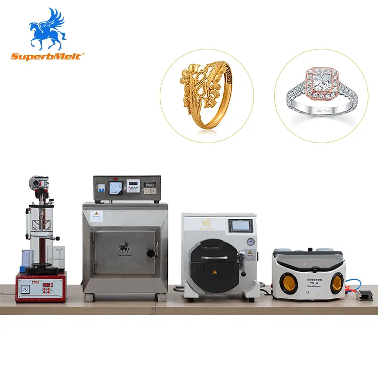 SuperbMelt-máquina de fundición al vacío para fabricación de joyas, Kit de fundición DIY de oro, platino y plata