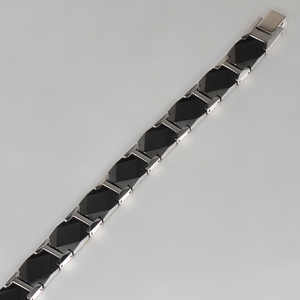 Nuovo <span class=keywords><strong>Design</strong></span> per il Mercato Giapponese e Coreano: Braccialetto Magnetico in Ceramica con Germanio 99,999% da 7,0mm - Product Image 5