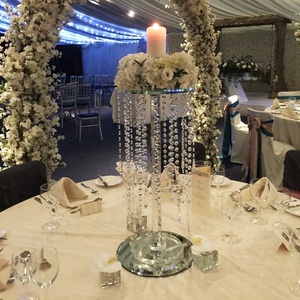 Yiwu forniture per matrimoni piedistallo di <span class=keywords><strong>cristallo</strong></span> sta per fiori - Product Image 2