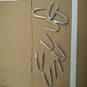 4 ''X 14 BWG Galvanizado valla de púas grapas clavos <span class=keywords><strong>en</strong></span> forma de <span class=keywords><strong>U</strong></span> - Product Image 4