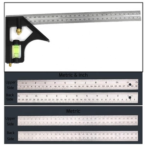 Escuadra de Combinación Horizontal de Acero Inoxidable, Escuadra Multifunción para Carpintería, Regla de Ángulo Recto de 90 Grados para Trabajos en Madera - Product Image 4