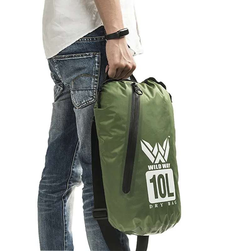 Logotipo personalizado 20l bolsa seca impermeable al aire libre bolsa de