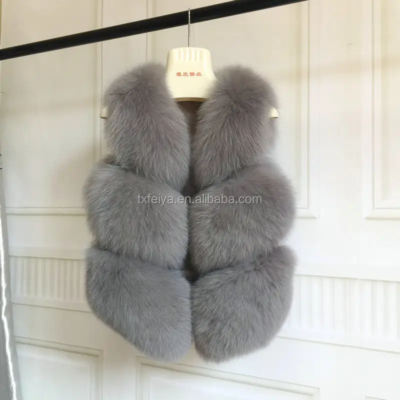 Nhà máy trực tiếp giá lông GILET Mua trực tuyến người phụ nữ Fox Fur vest