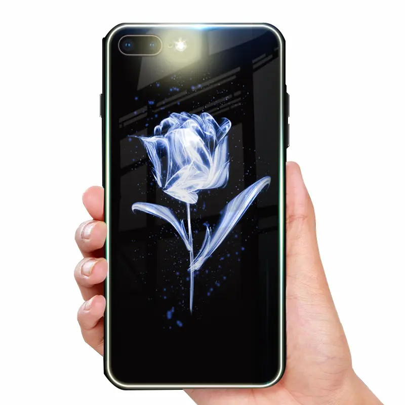 Aydınlık kılıf Noctilucent telefon kapağı karanlık Iphone için kılıf 8 X XR XS Max