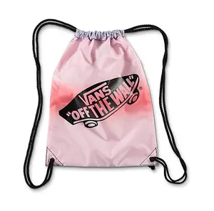 Sac à cordon en nylon 420D, sac à sublimation avec logo imprimé personnalisé