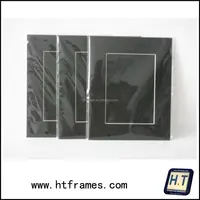 높은 산성 블랙 2 mm 두꺼운 pre 컷 사진 마운트 11x14 8x10 사진 백업 플라스틱 가방
