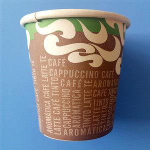 Alta densidad desechables 4 oz llevar pared simple vaso de papel té - Product Image 2