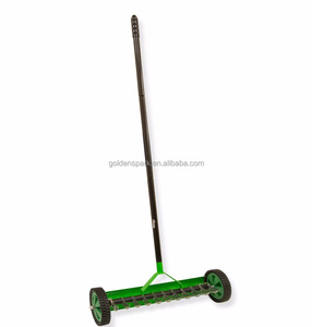 Jardín al aire libre de servicio pesado rastrillo de jardín <span class=keywords><strong>escarificador</strong></span>/mano césped aireador con 2 ruedas y a mano - Product Image 1