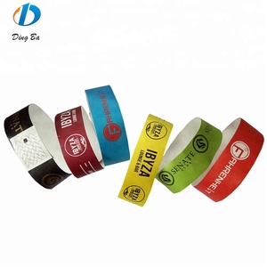 Pulsera para Eventos Personalizada, Colorida, Precio de Fábrica, Pulsera de Papel <span class=keywords><strong>DuPont</strong></span> de 1 Pulgada, Color Sólido Liso, Logotipo Personalizado - Product Image 4