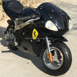<span class=keywords><strong>Mini</strong></span> <span class=keywords><strong>moto</strong></span> de course à moteur 49cc à 2 temps refroidi par air avec éclairage LED, vitesse maximale de 40 à 60 km/h pour enfants et adultes - Product Image 3