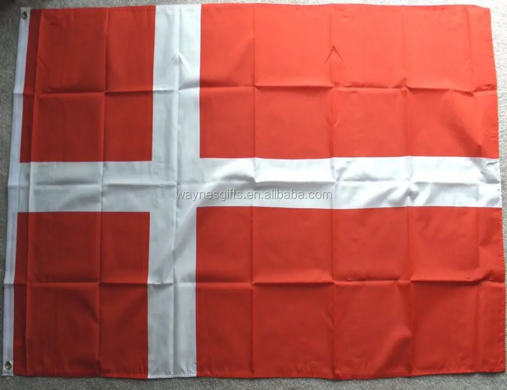 Alta qualidade Dinamarca 3 * 5ft poliéster bandeira do mundo onsale