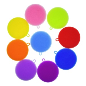 BPA-Free <strong>Silicone</strong> Cleaning Brushes Multi-Function <strong>Antibacterial</strong> Dish Mop and Wash Bowl Scrubbing Pad Hand Style Kitchen Tool - Product Image 1